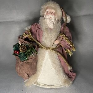 vintage Victorian-style Santa Claus Christmas Ornament 6 inches tall